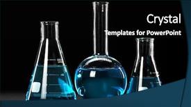  Presentation with cylinder - Presentation featuring medicine fluids - laboratory glassware with beaker flask background and a black colored foreground