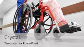  Presentation with home health care - Presentation featuring medicine-health-and-care-concept background and a light gray colored foreground