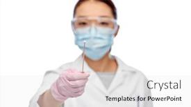  Presentation with asian doctor - Cool new theme with medicine-health-and-pandemic-concept backdrop and a white colored foreground