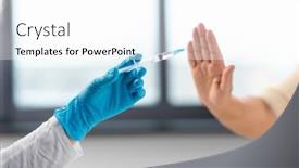  Presentation with health drug - Presentation consisting of medicine-health-and-vaccination-concept background and a sky blue colored foreground