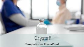  Presentation with vaccination - PPT theme enhanced with medicine-health-and-vaccination-concept background and a lemonade colored foreground