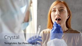  Presentation with health shield - Colorful slide set enhanced with medicine-health-and-virus-concept backdrop and a light blue colored foreground