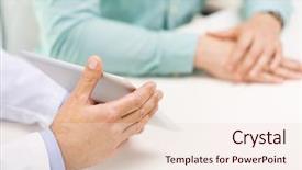  Presentation with cancer care - PPT theme consisting of medicine health care people prostate background and a lemonade colored foreground