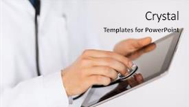  Presentation with health - Presentation theme featuring medicine health and hospital concept background and a  colored foreground