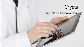  Presentation with health - PPT layouts with chemist mixing perfumes in the lab background and a sky blue colored foreground