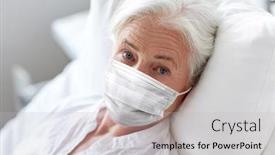  Presentation with hospital safety - Presentation design consisting of medicine-health-safety-and-pandemic background and a light gray colored foreground