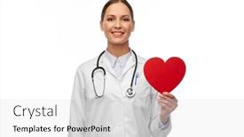  Presentation with cardiology concept - Beautiful theme featuring medicine-healthcare-and-cardiology-concept backdrop and a white colored foreground