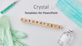  Presentation with epidemic - Theme having medicine-healthcare-and-epidemic-concept background and a light gray colored foreground