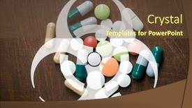  Presentation with biohazard - Amazing PPT layouts having medicine-healthcare-and-pandemic-concept backdrop and a tawny brown colored foreground