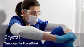  Presentation with virus disease - Beautiful PPT layouts featuring medicine-healthcare-and-pandemic-concept backdrop and a navy blue colored foreground