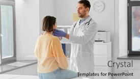  Presentation with healthcare - PPT layouts having medicine-healthcare-and-people-concept background and a light gray colored foreground