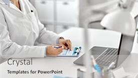  Presentation with medical profession - PPT layouts with medicine-healthcare-and-profession-concept background and a light gray colored foreground