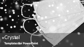  Presentation with face masks - Cool new PPT layouts with medicine-healthcare-and-safety-concept backdrop and a dark gray colored foreground