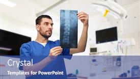  Presentation with surgery room - Amazing slides having medicine-healthcare-and-surgery-concept backdrop and a ocean colored foreground