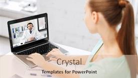  Presentation with healthcare technology - Slide deck with medicine-healthcare-and-technology-concept background and a lemonade colored foreground