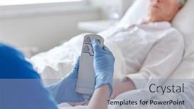  Presentation with nurse technology - Beautiful slides featuring medicine-healthcare-and-technology-concept backdrop and a light blue colored foreground