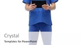  Presentation with healthcare technology - Slide set featuring medicine-healthcare-and-technology-concept background and a white colored foreground