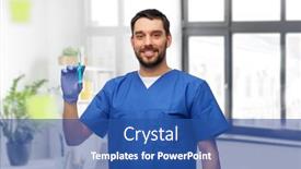  Presentation with vaccination - Audience pleasing PPT theme consisting of medicine-healthcare-and-vaccination-concept backdrop and a ocean colored foreground