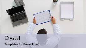  Presentation with cardiology concept - PPT layouts having medicine healthcare cardiology and people background and a light blue colored foreground