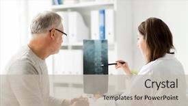  Presentation with spine - Audience pleasing slides consisting of medicine healthcare surgery radiology backdrop and a soft green colored foreground