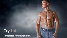  Presentation with chalk line set of grunge - Audience pleasing presentation consisting of medicine human body - bodybuilder posing on the outdoor backdrop and a dark gray colored foreground