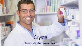  Presentation with hospital pharmacy - Presentation theme with  background and a  colored foreground