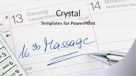  Presentation with sports massage therapist - Slide deck with medicine log - date is entered background and a  colored foreground