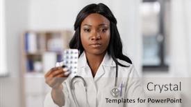  Presentation with drugs - Colorful theme enhanced with medicine-people-and-healthcare-concept backdrop and a light gray colored foreground