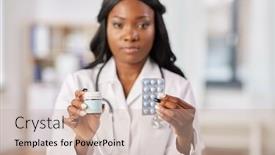  Presentation with drugs - PPT layouts enhanced with medicine-people-and-healthcare-concept background and a mint green colored foreground