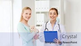  Presentation with health-care - Slides having medicine-pet-animals-health-care background and a light blue colored foreground