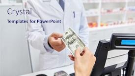  Presentation with healthcare - PPT layouts having medicine-pharmaceutics-healthcare-and-people background and a sky blue colored foreground