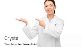  Presentation with asian doctor - Theme featuring medicine-profession-and-healthcare-concept background and a white colored foreground