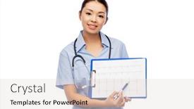  Presentation with asian doctor - Beautiful slides featuring medicine-profession-and-healthcare-concept backdrop and a lemonade colored foreground