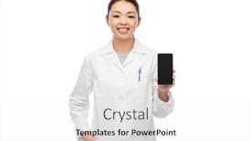  Presentation with lab coat - Beautiful slides featuring medicine-profession-and-healthcare-concept backdrop and a white colored foreground