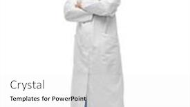  Presentation with asian doctor - Audience pleasing theme consisting of medicine-profession-and-healthcare-concept backdrop and a white colored foreground