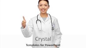  Presentation with doctor asian - Beautiful theme featuring medicine-profession-and-healthcare-concept backdrop and a white colored foreground