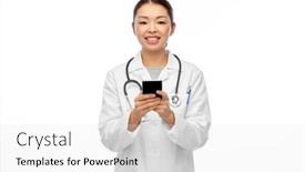  Presentation with doctor asian - Audience pleasing slide set consisting of medicine-profession-and-healthcare-concept backdrop and a white colored foreground