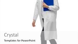  Presentation with clipboard stethoscope - Presentation design enhanced with medicine-profession-and-healthcare-concept background and a white colored foreground