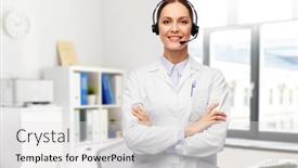  Presentation with medical profession - Beautiful PPT layouts featuring medicine-profession-and-healthcare-concept backdrop and a white colored foreground