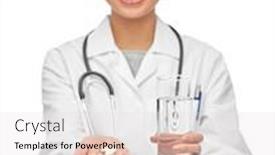  Presentation with asian doctor - Slide deck enhanced with medicine-profession-and-healthcare-concept background and a white colored foreground