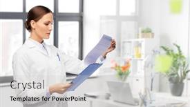  Presentation with medical profession - Slides consisting of medicine-profession-and-healthcare-concept background and a light gray colored foreground