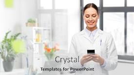  Presentation with medical profession - Cool new theme with medicine-profession-and-healthcare-concept backdrop and a light gray colored foreground