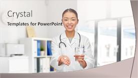  Presentation with medical profession - Colorful presentation design enhanced with medicine-profession-and-healthcare-concept backdrop and a lemonade colored foreground