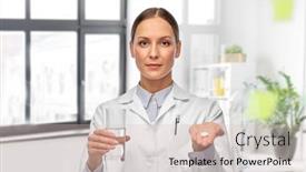 Presentation with medical profession - Presentation theme with medicine-profession-and-healthcare-concept background and a lemonade colored foreground