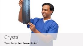  Presentation with radiology - Cool new theme with medicine-radiology-and-healthcare-concept backdrop and a white colored foreground