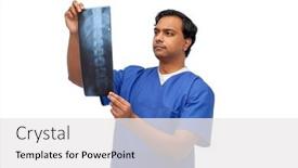  Presentation with radiology - Cool new PPT layouts with medicine-radiology-and-healthcare-concept backdrop and a white colored foreground