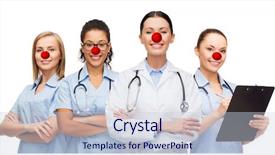  Presentation with doctors day - Cool new presentation design with medicine red nose day backdrop and a lemonade colored foreground