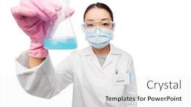  Presentation with cure - Amazing PPT theme having medicine-science-and-healthcare-concept backdrop and a white colored foreground