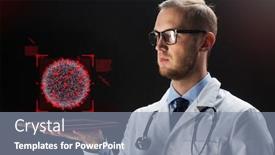  Presentation with black people - Colorful slide deck enhanced with medicine-science-healthcare-and-people backdrop and a mint green colored foreground