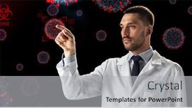  Presentation with black people - Theme having medicine-science-healthcare-and-people background and a light gray colored foreground